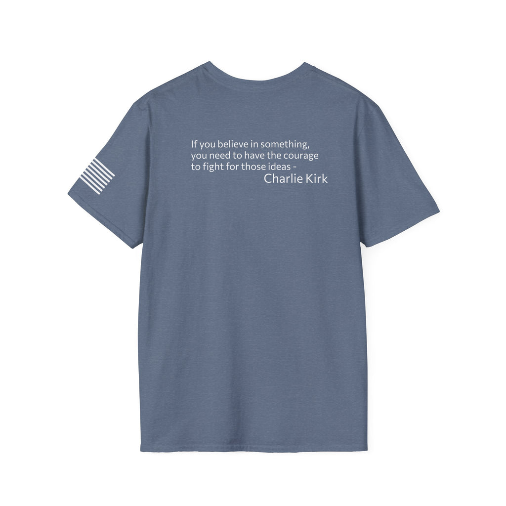 Legends Never Die Tee w/verse, Charlie Kirk