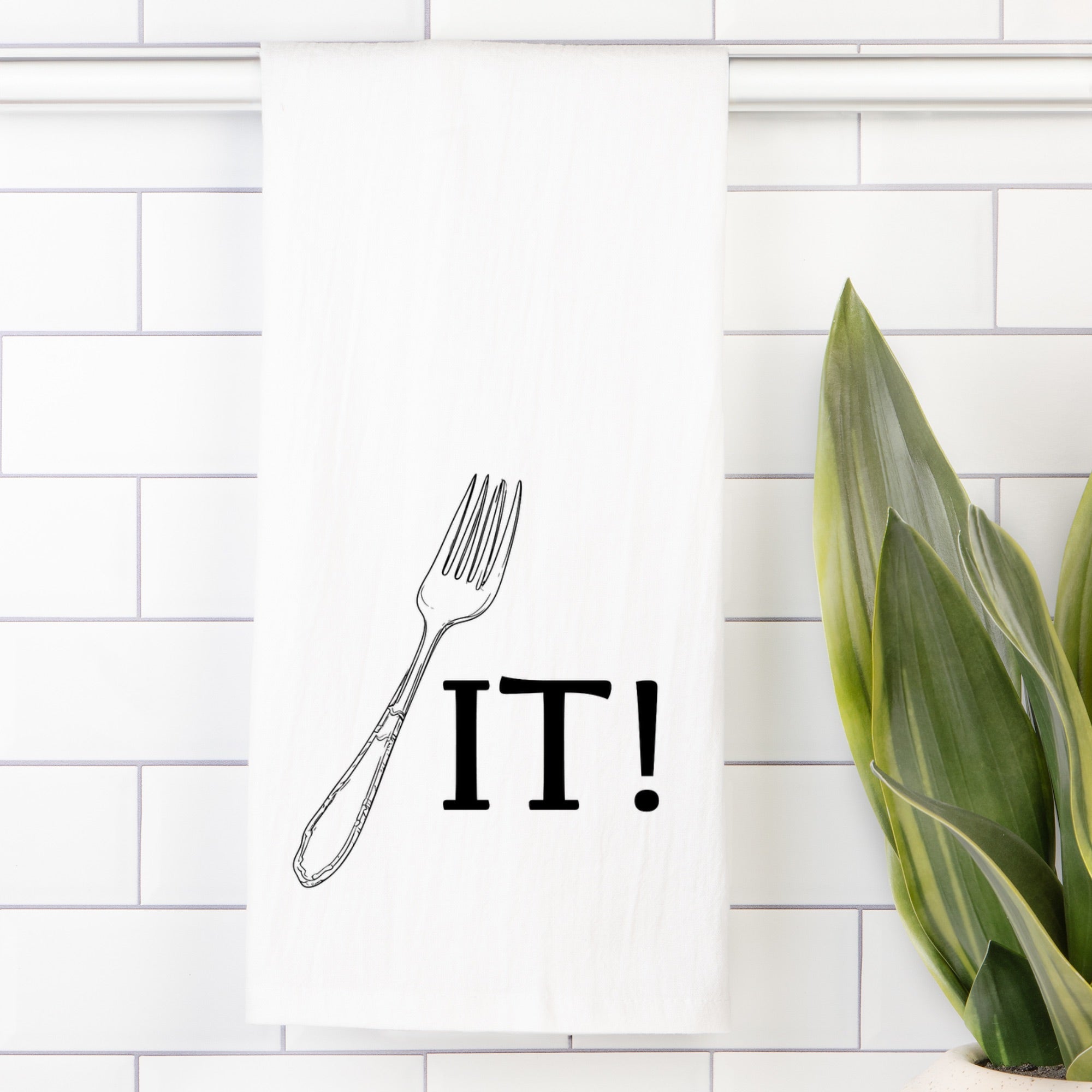 Fork It Tea Towel (Flour Sack)