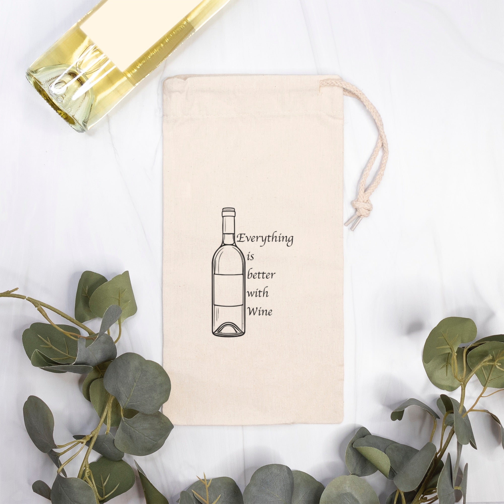 Better with Wine Bag (Canvas)