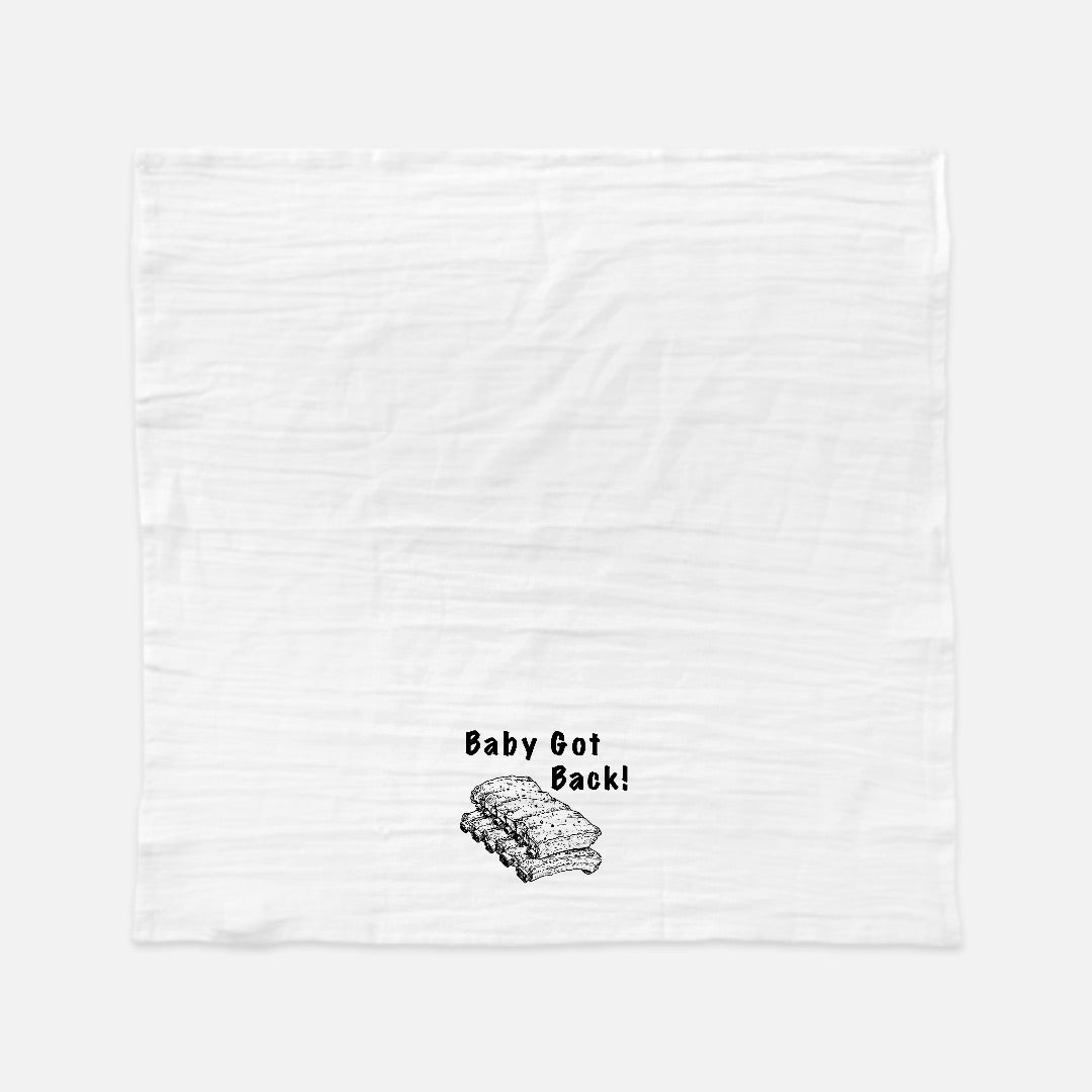 Baby Back Tea Towel (Flour Sack)